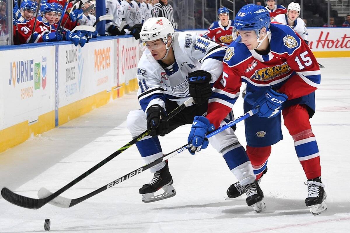 Victoria lost in overtime to the Edmonton Oil Kings on Nov. 4 to cap the Royals’ first eastern conference road in over two years. (Courtesy of Victoria Royals)