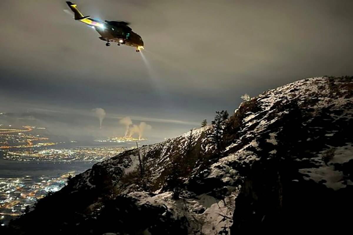 Kamloops Search and Rescue manager Alan Hobler told KTW there were some civilians who showed up on the mountain on Nov. 13, 2022, who wanted to help, but they were told to leave. (Image/ Kamloops Search and Rescue)