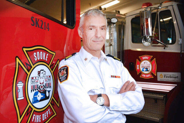 Sooke Fire Rescue Chief Ted Ruiter reflects on the year gone by and the one ahead. (File - Sooke News Mirror)