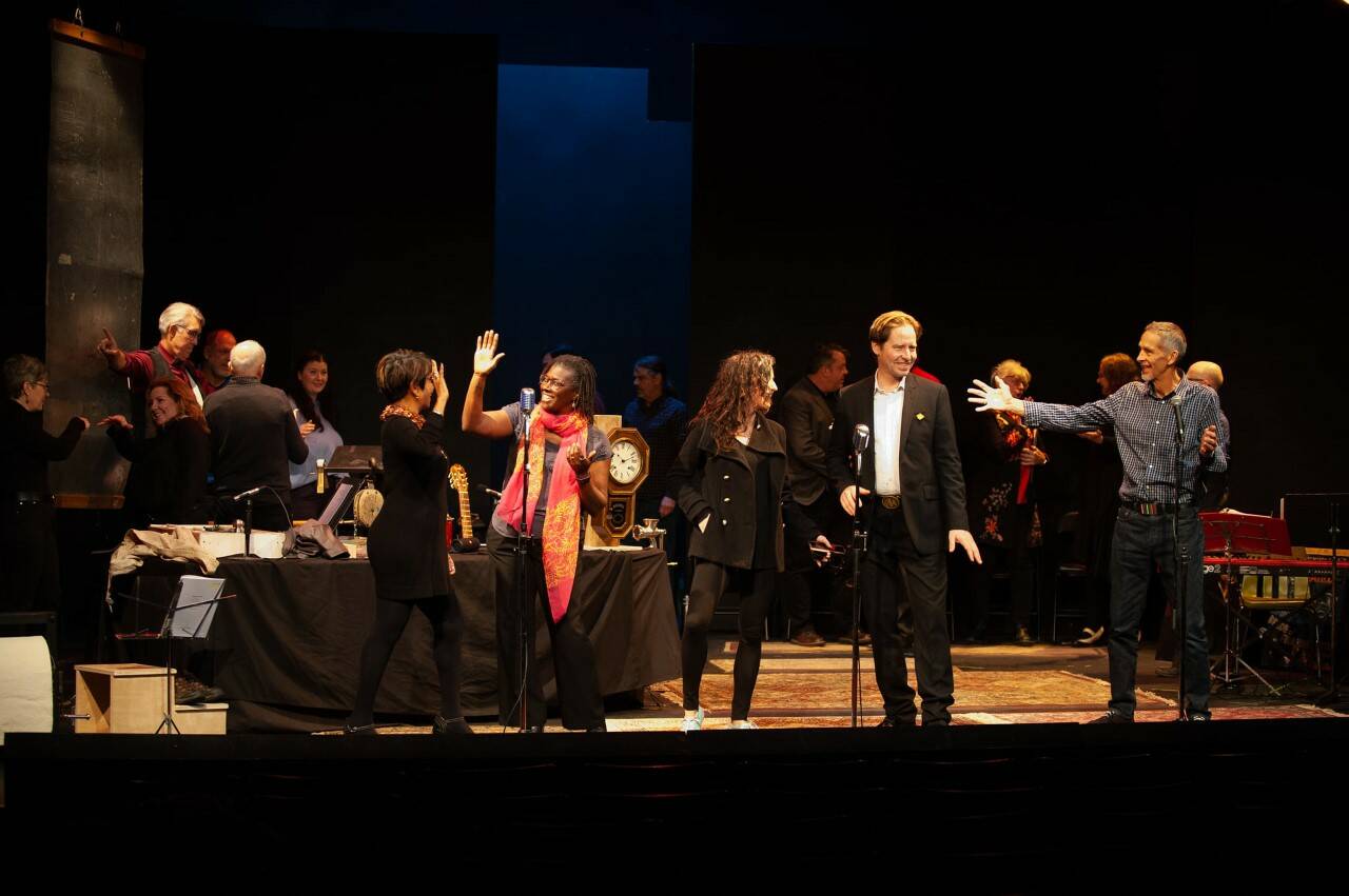 Lawyers on Stage Theatre Society on stage. (Courtesy of Lawyers on Stage Theatre Society)