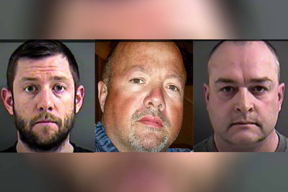 Daniel Wilson, 35, Derek Timmins, 49, and Garth Goodkey, 53, of Prince George are charged with drug trafficking offences. (Photos courtesy of CFSEU-BC)