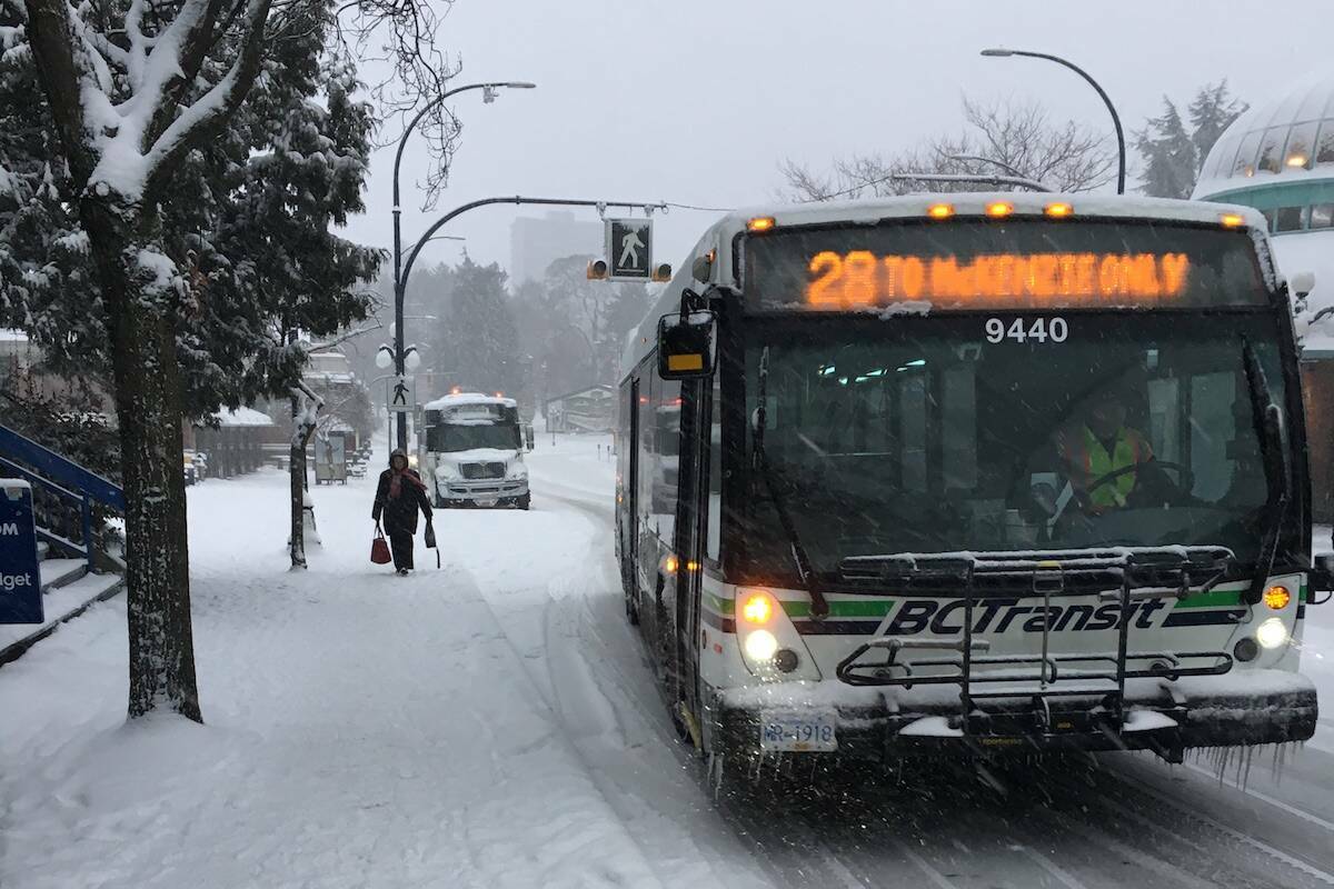 The Victoria Regional Transit System schedule is changing starting on Jan. 2. (Black Press Media file photo)