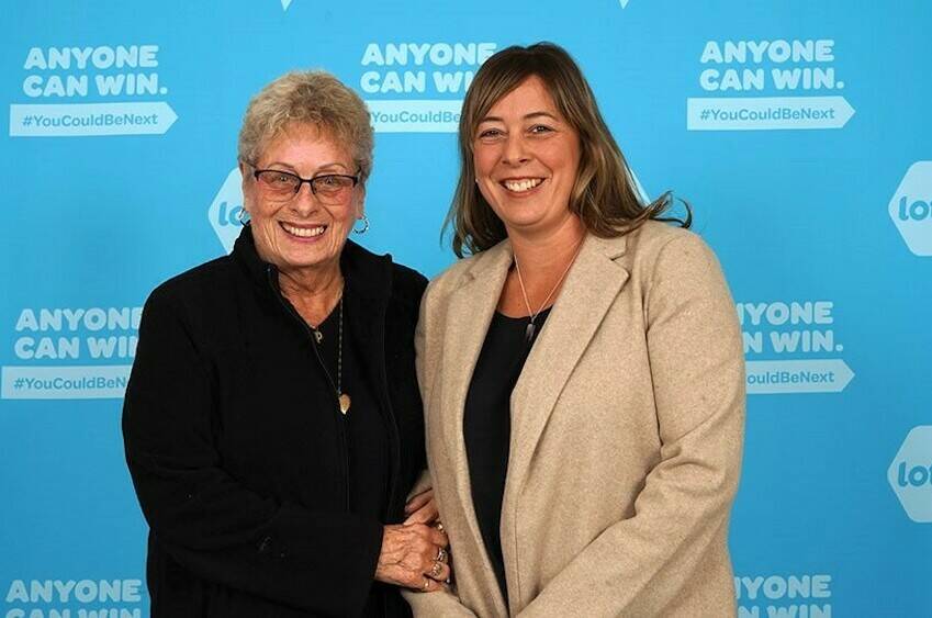 Lake Cowichan Freewoman Patricia Weaver and her granddaughter Erin Robertson are especially excited to celebrate the holidays this year after winning $675,000 playing Set for Life. (BCLC photo)