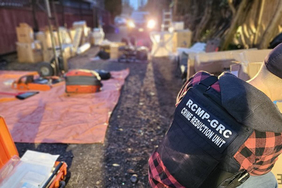 West Shore RCMP’s Crime Reduction Unit spent months investigating the string of thefts. (Courtesy of West Shore RCMP)