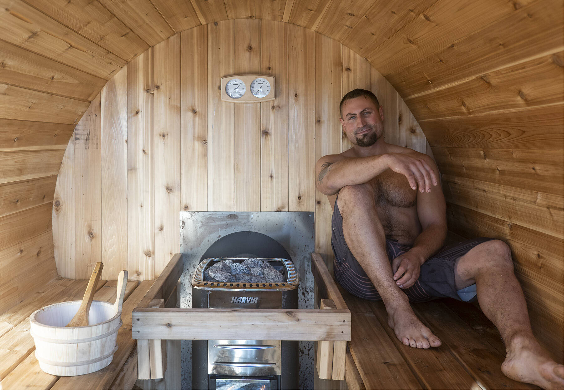 Wildwood Sauna's Josh Dupuis portrait.  photography by Lia Crowe.
