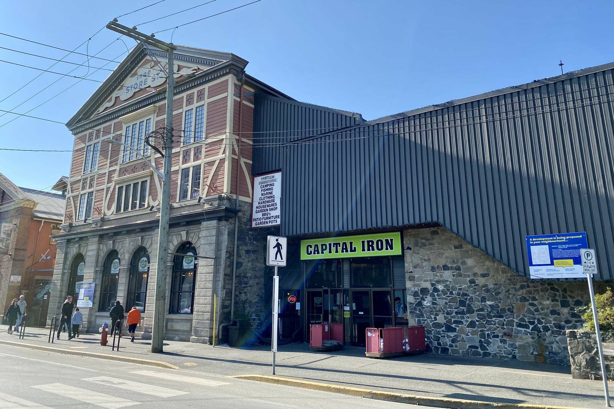 The former Capital Iron store in Victoria is seen in October, 2022. The brand is set to be revived under a new owner and business model after Fred Aram purchased the rights to the business after it closed its doors in December, 2022. (Justin Samanski-Langille/News Staff)