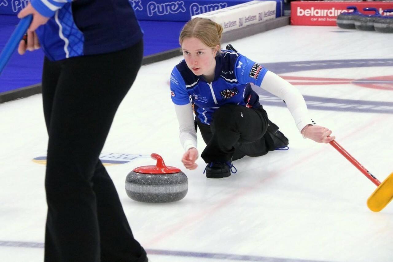 Elite curler Carley Hardie will be participating in the U21 provincial playdowns at the Glen Harper Curling Centre at the end of the month. (Courtesy of the Duncan Curling Club)
