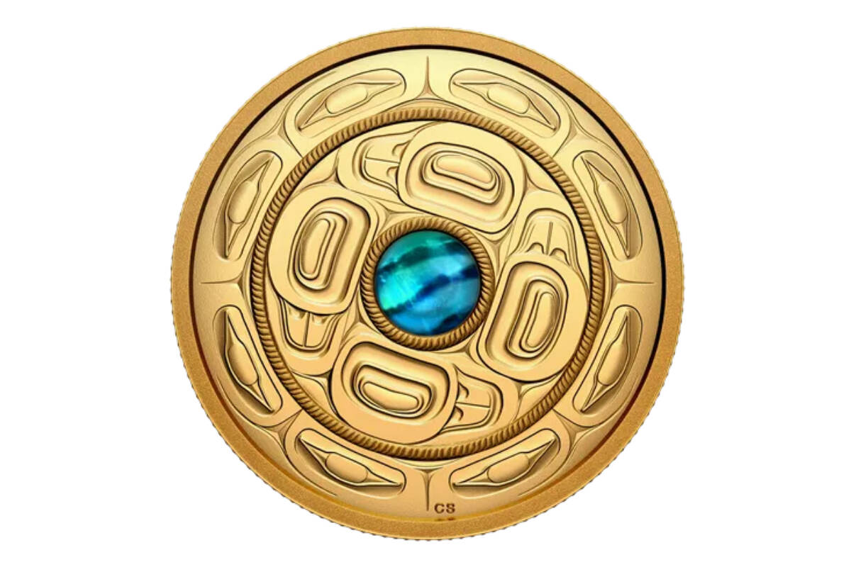 Haida artist Yahl ‘Aadas (Cori Savard) created the design featured on the 2023 $200 coin in the Royal Canadian Mint’s Celebrating Canada’s Diversity series.