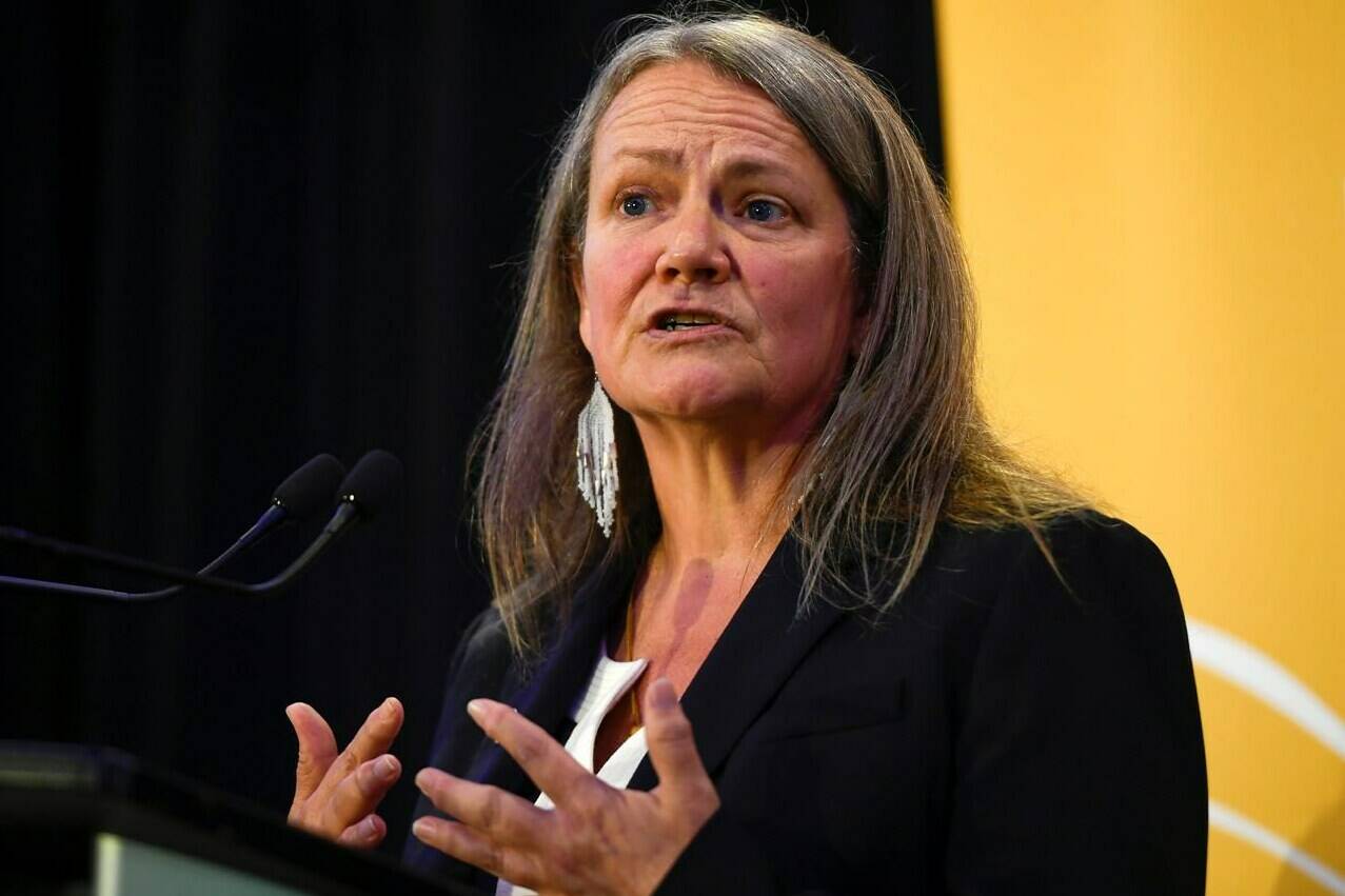Canada’s special interlocutor for unmarked graves at former residential schools, Kimberly Murray says the fight is not over to obtain records needed to answer “hard questions,” including who the missing children were, how they died and where they are buried. Murray speaks at a news conference in Ottawa June 8, 2022. THE CANADIAN PRESS/Justin Tang