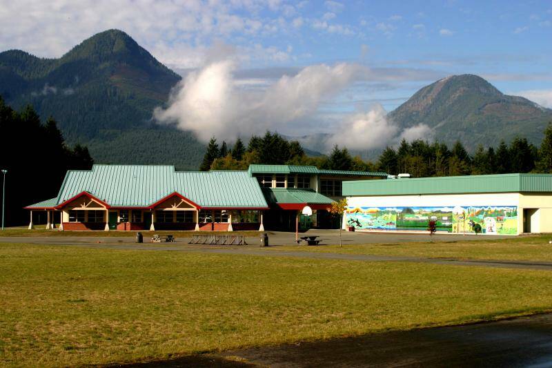 Ray Watkins Elementary School in Gold River has been closed for two days after some staff and students reported itchiness, redness and welts. Photo courtesy Vancouver Island West School District