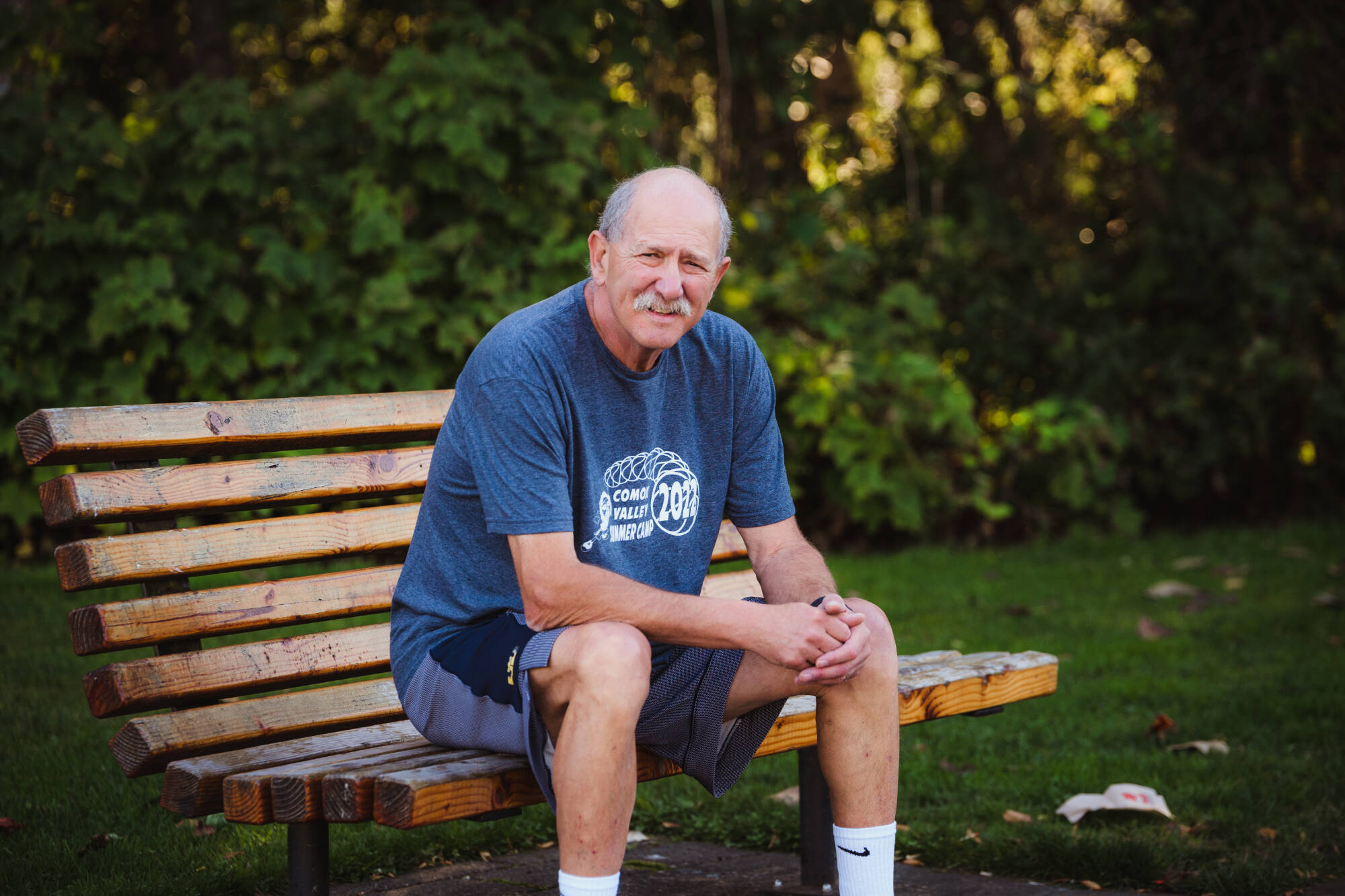 Comox Valley basketball coach Larry Street. Photo by Ali Roddam