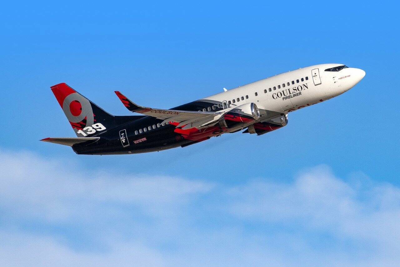 A photo of Coulson Aviation’s Boeing 737 Tanker 139, now named “Phoenix.” (SUBMITTED PHOTO)