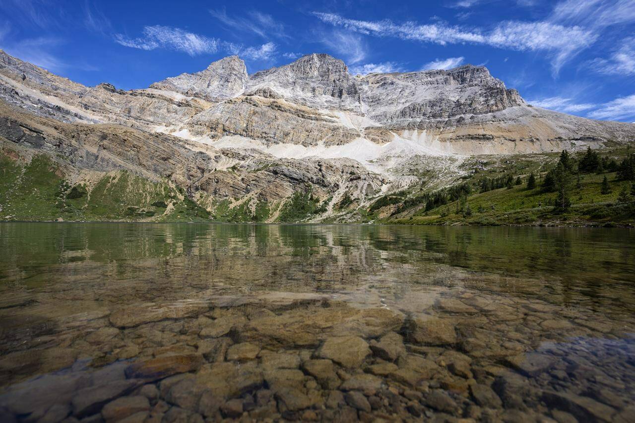Hidden Lake in Banff National Park is seen on Friday, Sept 1, 2022. Instead of hopping on a plane to travel, Michael Downie opts for the train. “You have your bedroom, you get three meals a day, and you just look out the window and watch the country go by. You get to experience all of it,” said Downie.THE CANADIAN PRESS/Todd Korol