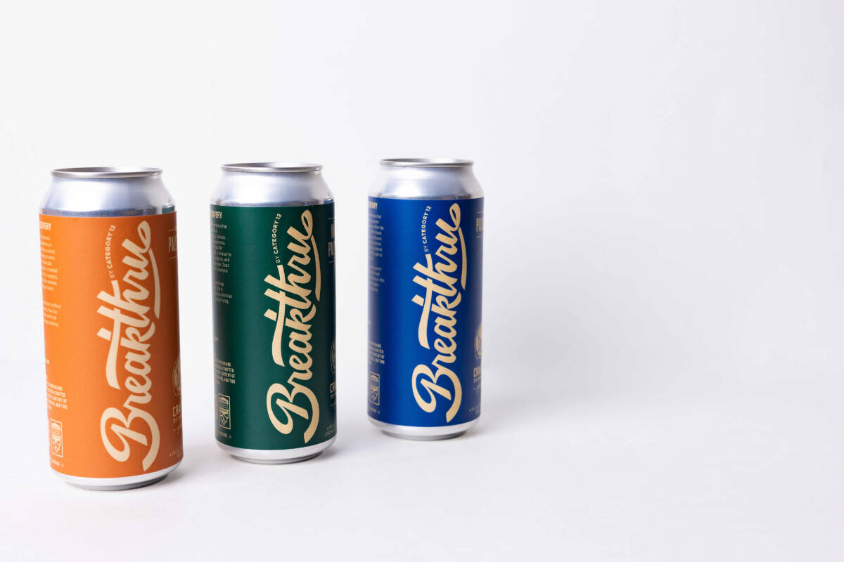 Category 12 Brewing in Central Saanich has launched a new line of gluten-removed beers and is backing up that claim with per-batch independent testing published on its website. (Courtesy Category 12 Brewing)