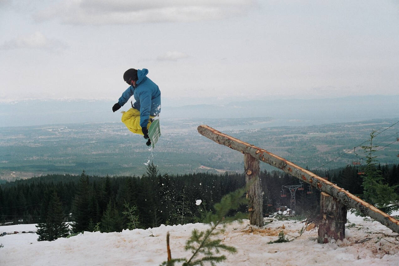 The abandoned Forbidden Plateau ski hill is home to the JumpCamp. Photo supplied