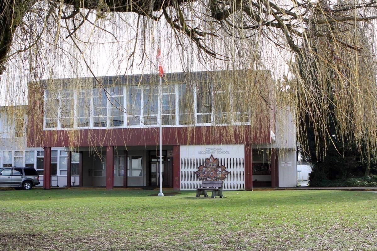 RCMP investigate incident involving edged weapon at Cowichan Secondary School. (Citizen file photo)
