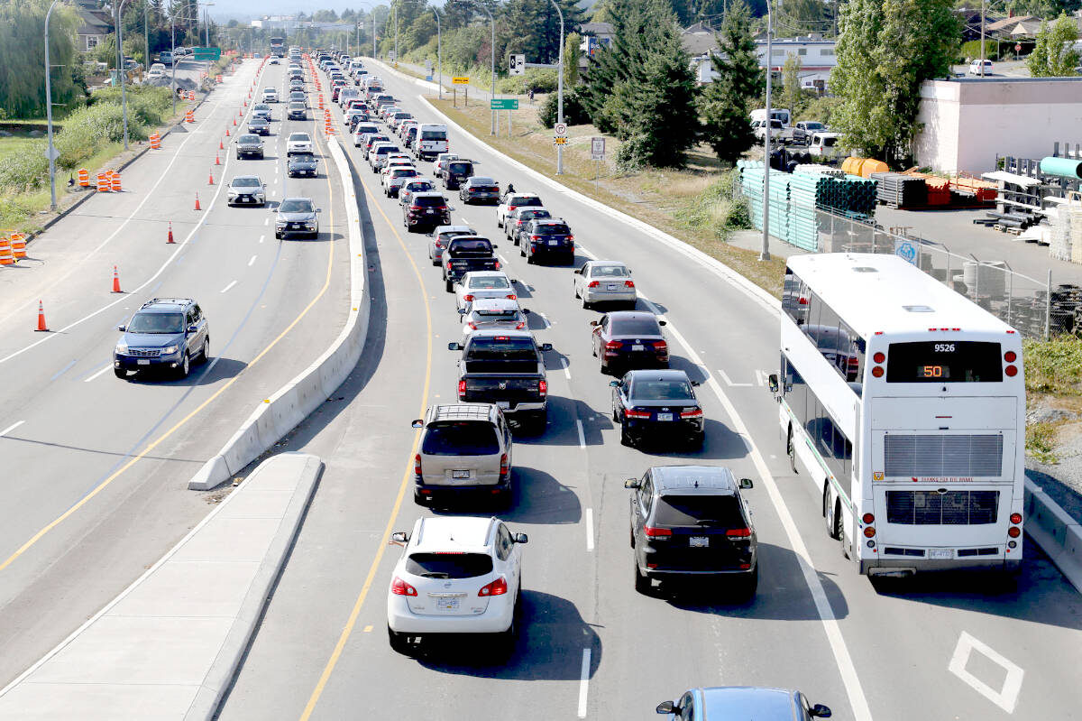 The first RapidBus route between the West Shore and downtown Victoria to begin on April 10. The RapidBus route aims to have transit faster and more reliable than driving a car. (Contributed - B.C. Transit)