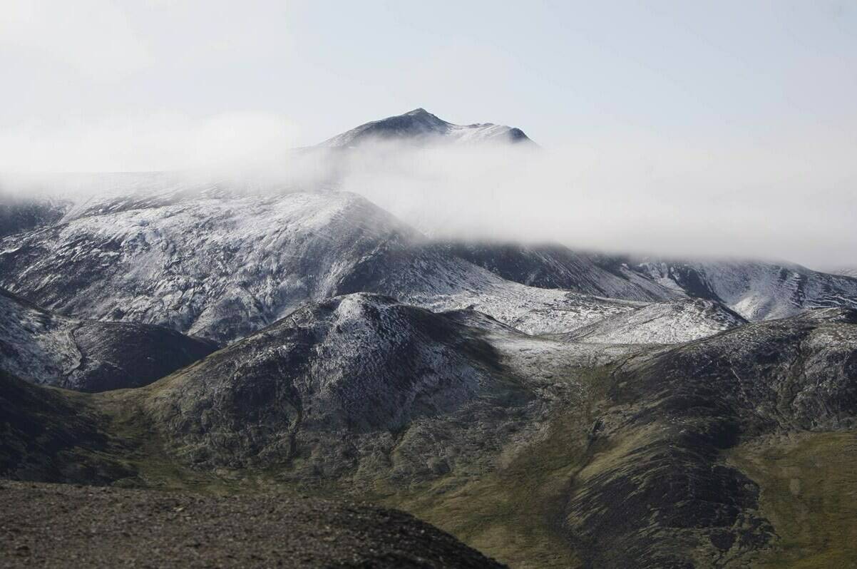 As climate change pushes some plants northward, a new study suggests several unique species in Yukon and Alaska could have nowhere to go. Snow-covered hills in the Porcupine River Tundra in the Yukon Territories, Wednesday, Aug. 12, 2009. THE CANADIAN PRESS/AP-Rick Bowmer