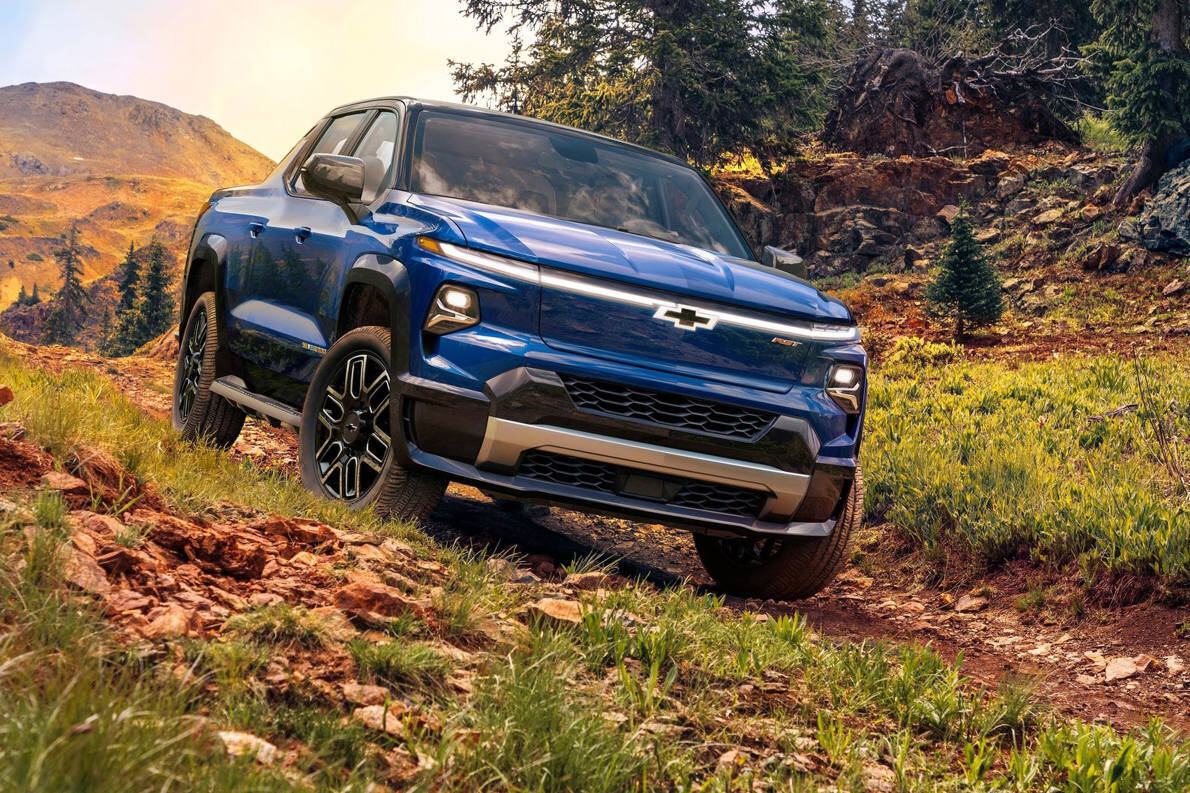 The Silverado EV rides on GM’s Ultium battery platform, with front and rear electric motors driving all four wheels. Maximum range is estimated at 640 kilometres. PHOTO: CHEVROLET