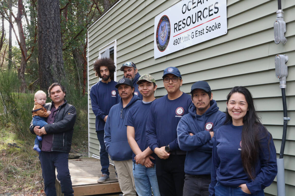 Several of the members of the Ocean Resources team have returned to live within the Scia’new First Nation’s territory after living elsewhere for years. (Bailey Moreton/News Staff)