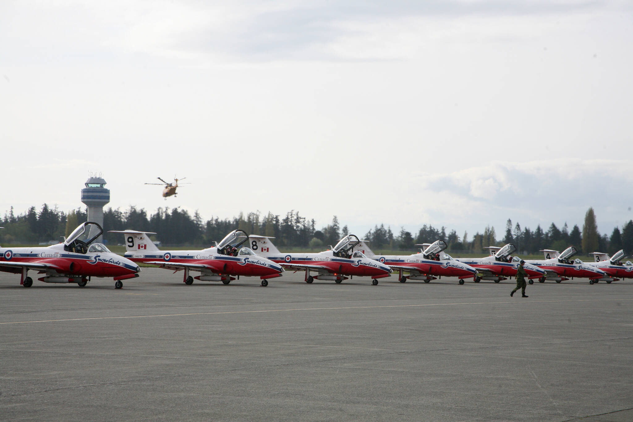 The Canadian Forces Snowbirds are set to arrive in the Comox Valley for their annual spring training in April. Photo by Erin Haluschak