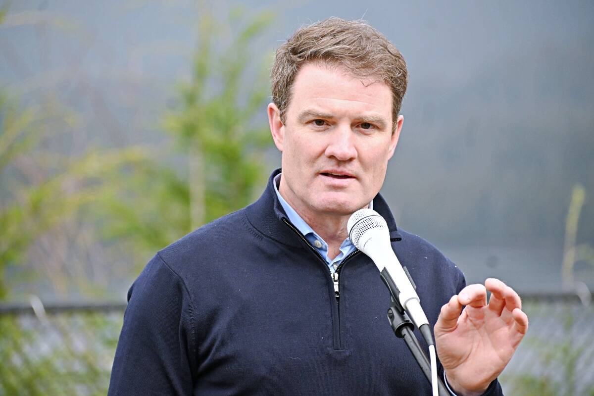 Skeena Bulkley MP Taylor Bachrach tabled a private member’s bill which he believes will help protect airline passengers on March 20. He is pictured here at the second-anniversary ceremony of the sinking of tug Ingenika on Feb. 10 in Prince Rupert. (Photo: K-J Millar/The Northern view)