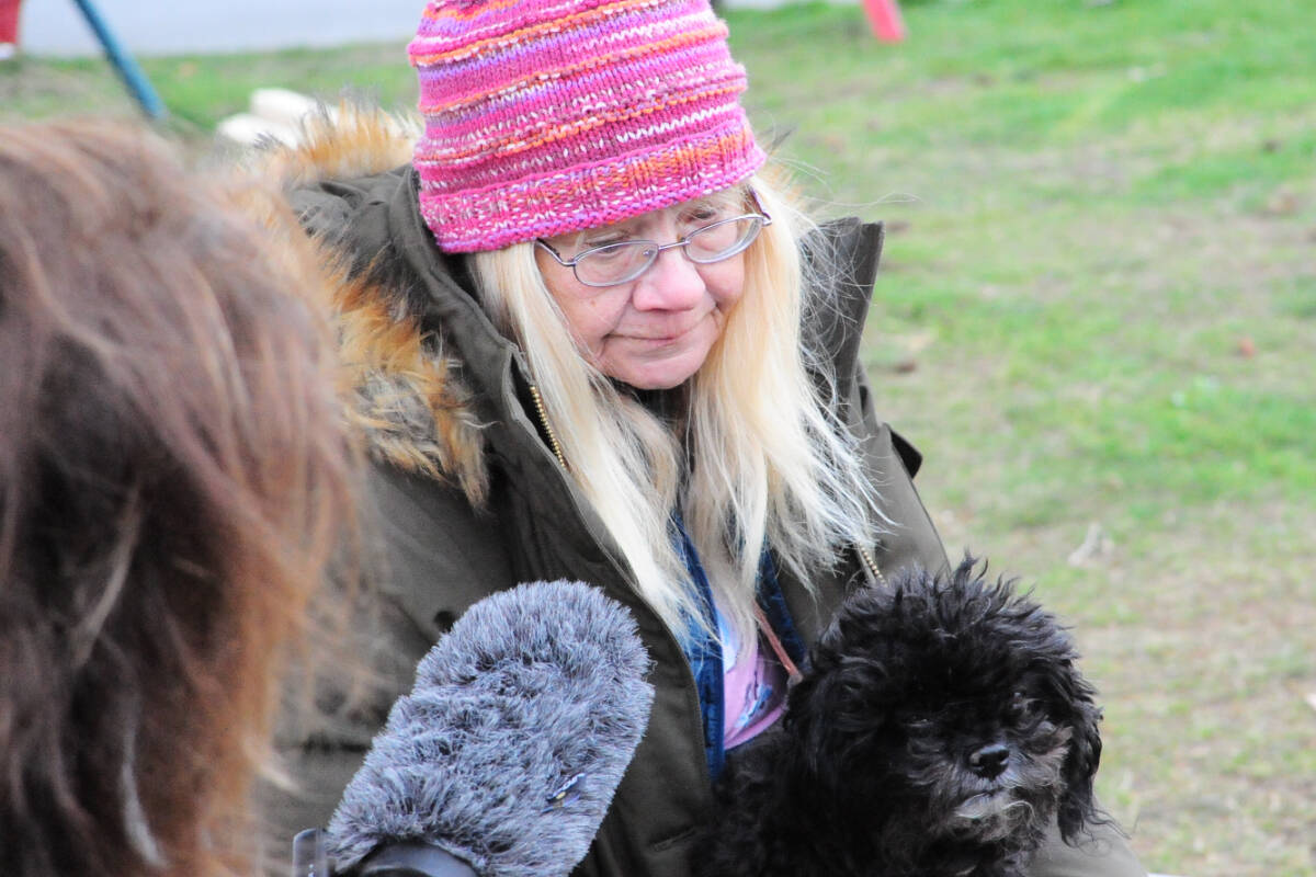 Helen Hiltunen, 66, and her dog Molly, will be looking for another home. (Michael Briones photo)