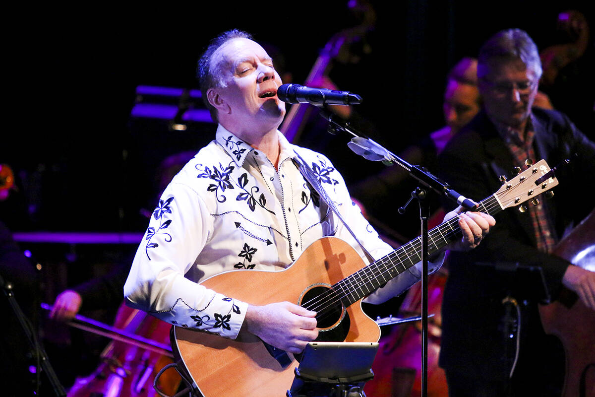Rick Worrall offering the hits of John Denver in Rocky Mountain High will be at the Cowichan Performing Arts Centre April 27, 2023. (Parker Crook/Morning Star)