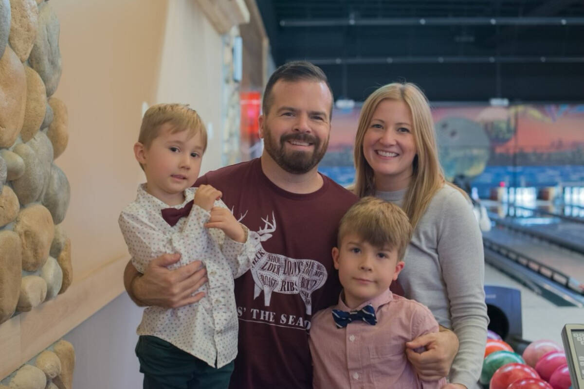 Colwood Coun. Ian Ward with his family. His son Liam (second from right) is set to lose his family doctor on June 30. (Courtesy of Ian Ward)