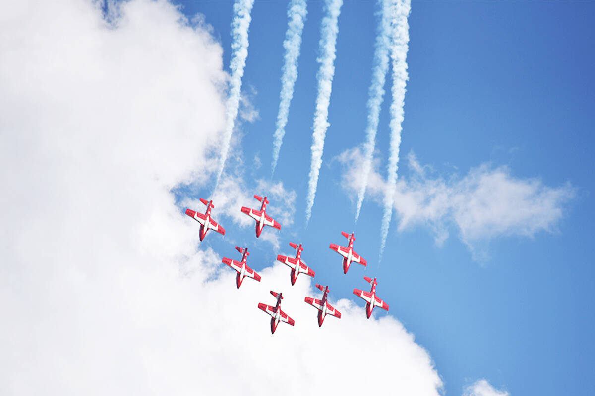 The Snowbirds are returning to train in Comox in May. File photo