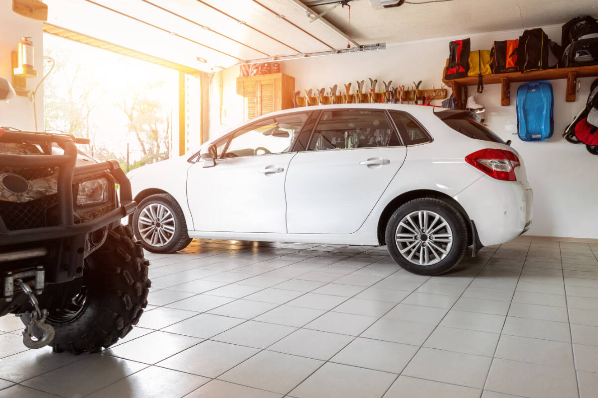 To help prevent vehicle theft, keep your garage door open​er out of sight or take it with you when parking away from your home.