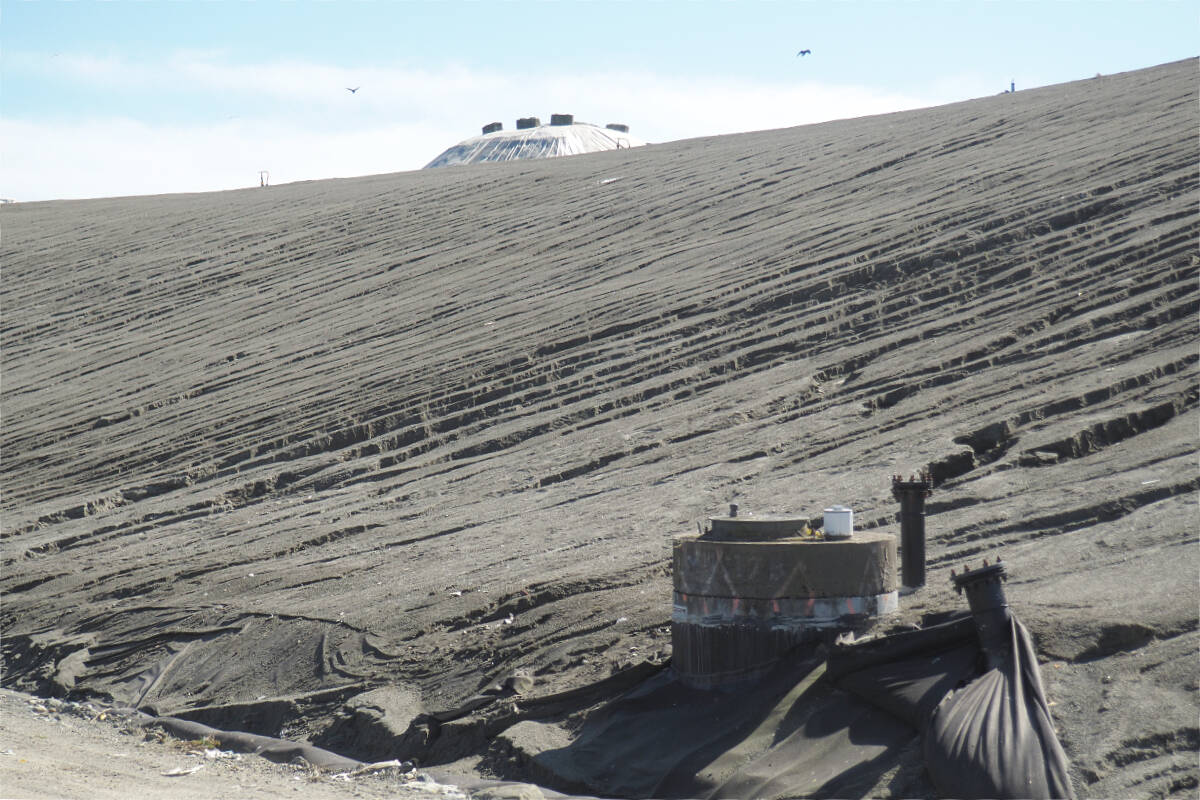 GRT aggregates were used as a component of cap covering the closed portion of the Regional District of Nanaimo’s regional landfill in Cedar. (Chris Bush/News Bulletin)