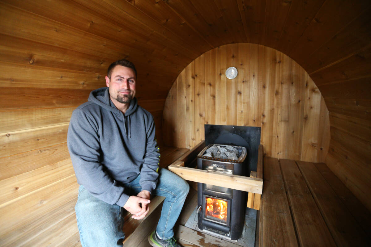 Wildwood Saunas owner Josh Dupuis said he is thrilled his company has secured a spot at Royal Beach for their mobile saunas for the next six months, with regular opening hours returning Friday (April 21). (Justin Samanski-Langille/News Staff)