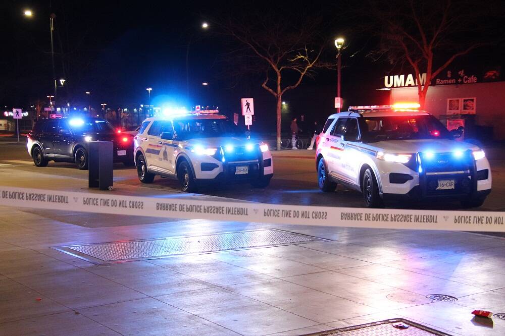 Metro Vancouver Transit Police and Surrey RCMP investigate after the third stabbing on the city’s transit in as many weeks earlier this month. (Shane MacKichan photo)