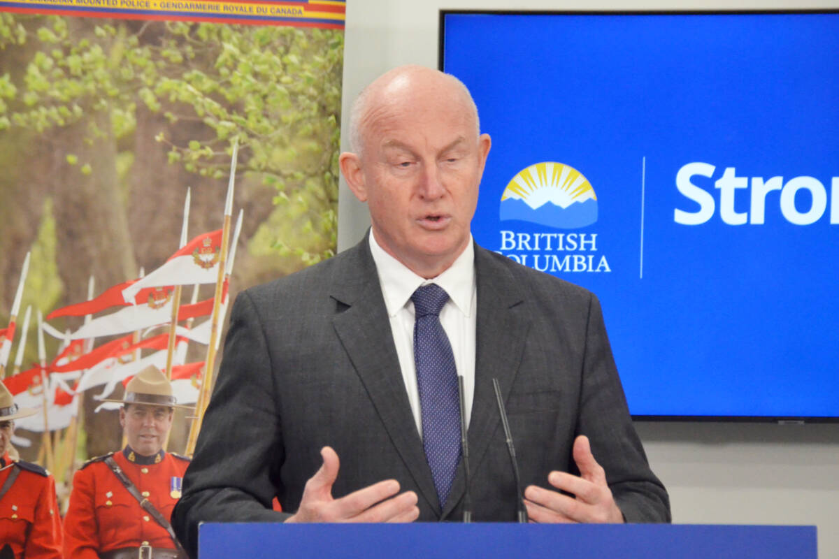 B.C. Solicitor General Mike Farnworth helped award 48 recipients working in the correctional field in the province with the Corrections Exemplary Service Medals and Bars. (The News files)