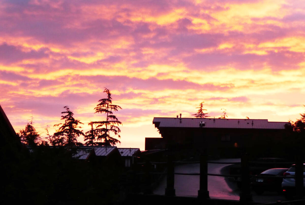 A beautiful morning sunrise in Port Renfrew during April. (Photo by Theresa Bodger)