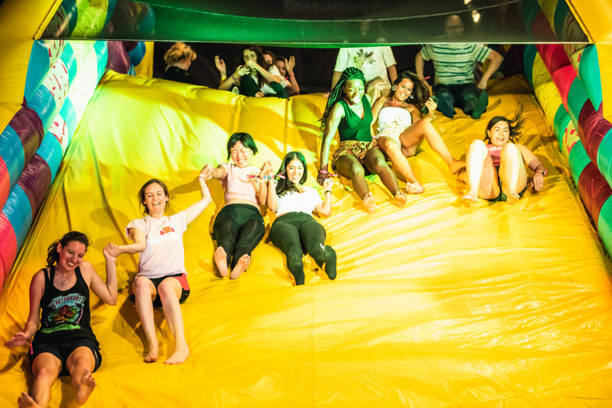 The Monster inflatable obstacle course is coming to Victoria. (Rob Jones photo)