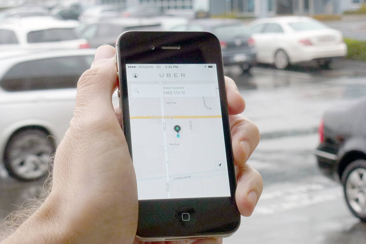 Victoria is looking to update its bylaws that deal with taxis and ride-hailing services as Uber is set to roll out in the city. (Black Press Media file photo)