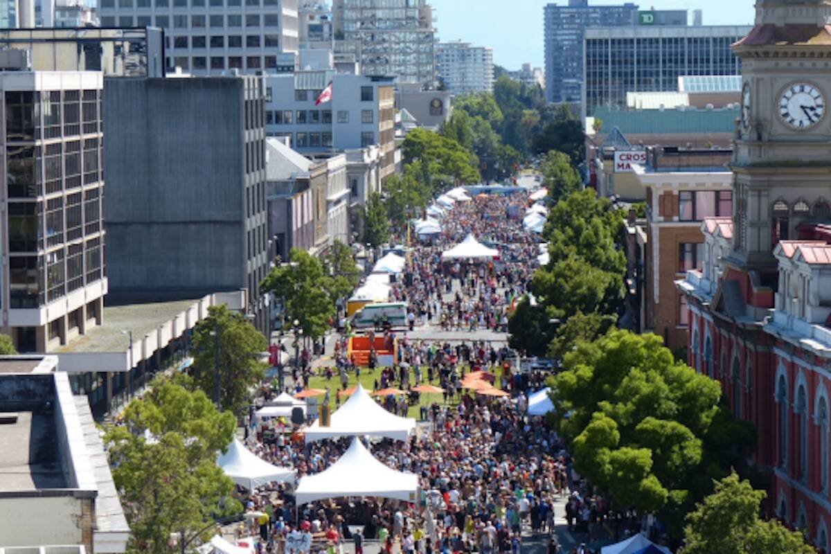 Victoria has released its plans for almost $1 million in spending for new downtown initiatives around public events, safety, beautification and more. (Courtesy of City of Victoria)