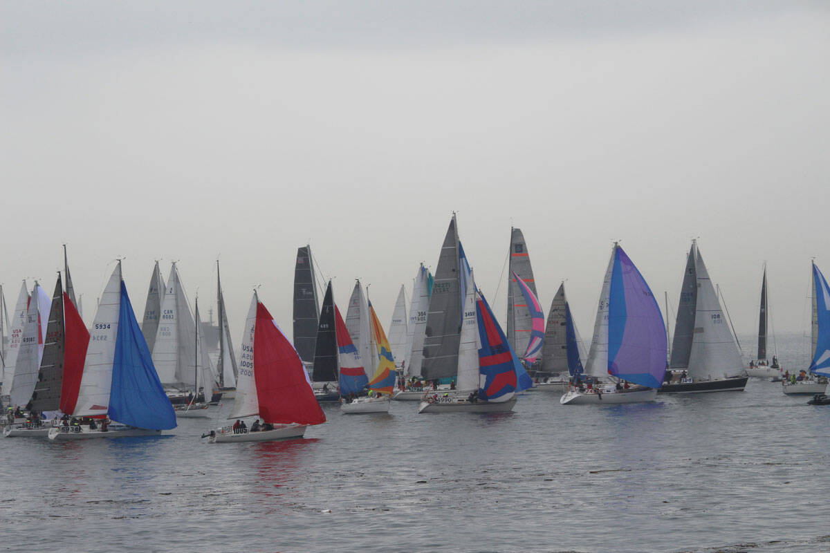 The Swiftsure International Yacht Race had a slow start in 2019 due to light winds. (Black Press Media file photo)