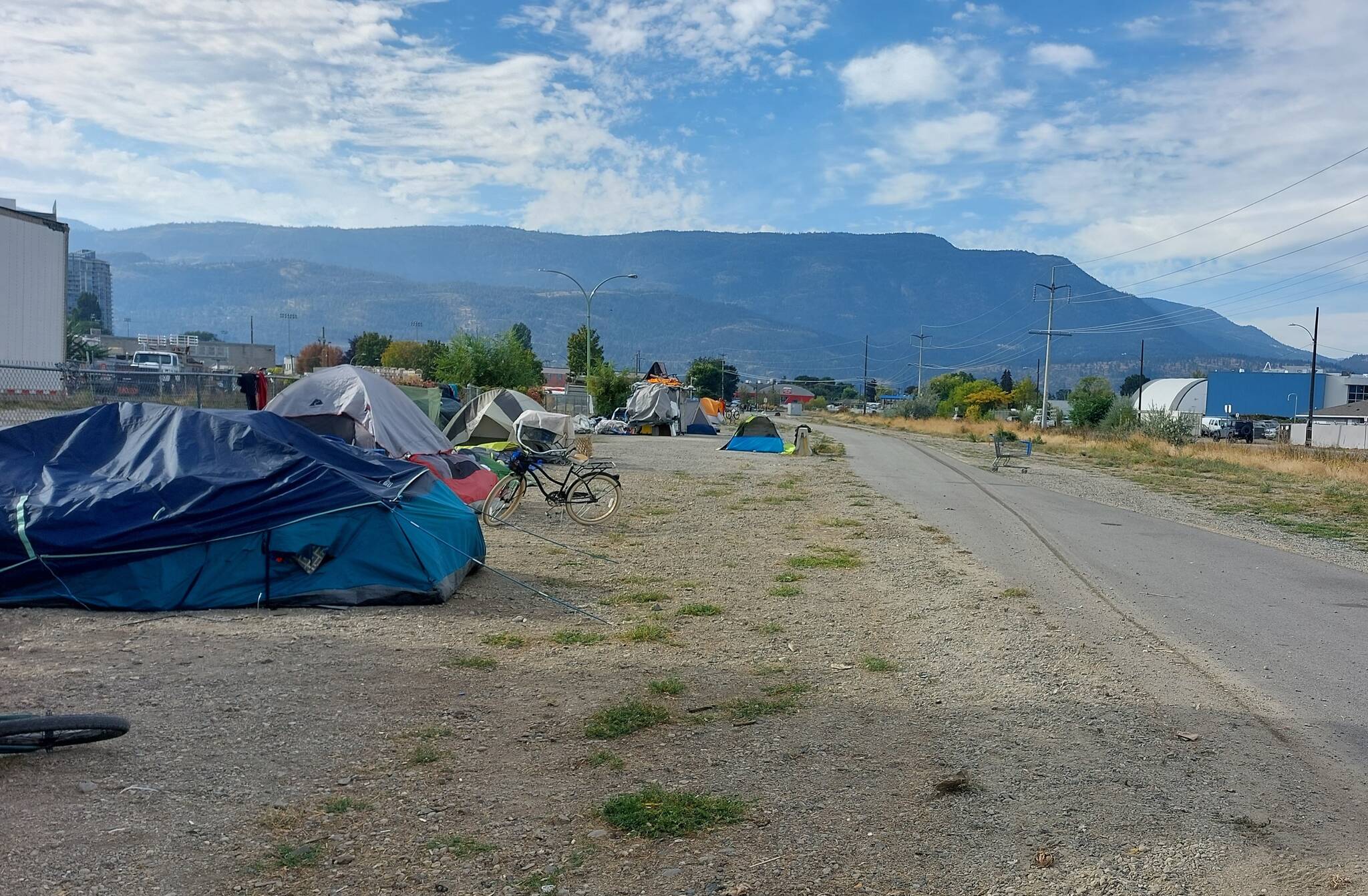 Kelowna’s tent city garnered national attention after twee by Conservative Leader Pierre Poilievre. (Jacqueline Gelineau/Capital News)