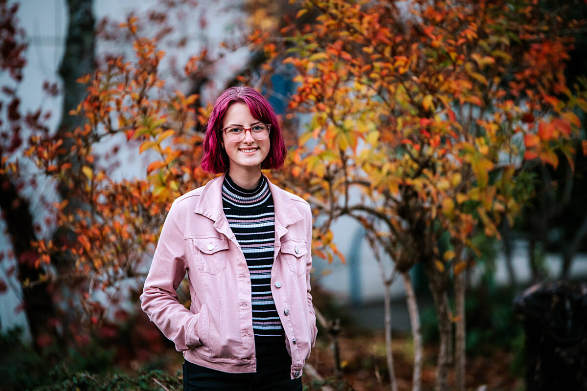 At 17 years old, Comox Valley student Sophia Vaillant brings home the 2023 TD Scholarships for Community Leadership, coveted by more than 27,000 Canadian high schoolers. (Poto by Ali Roddam)