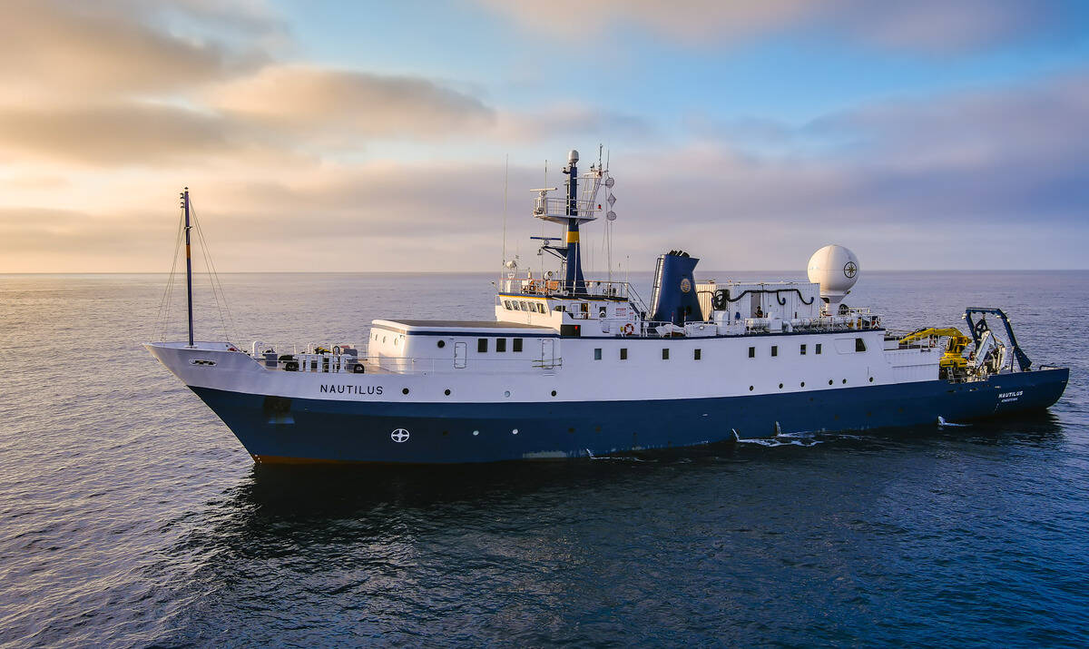The Exploration Vessel Nautilus is once again set to sail off the west coast of Vancouver Island. (Ocean Exploration Trust/Contributed to Black Press Media)