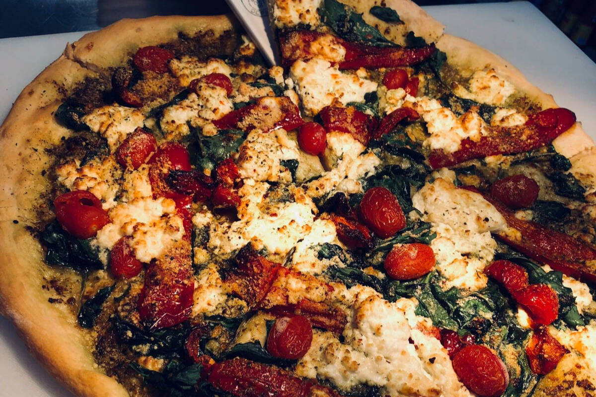 A pizza from Guido’s in Esquimalt. (Guido’s Facebook page)