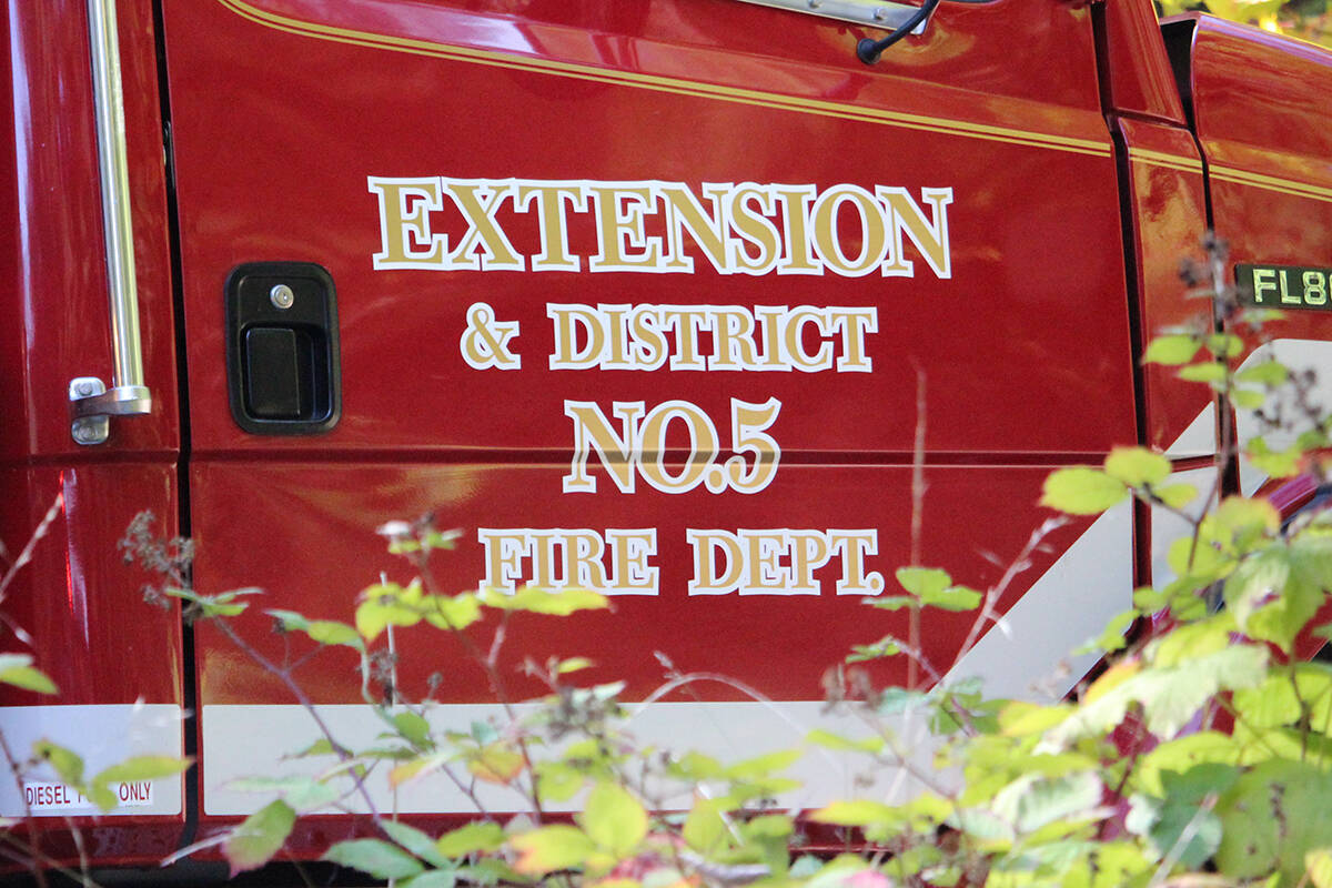 Extension fire department battled a blaze detected near its fire hall on Bramley Road on June 23. (News Bulletin file photo)