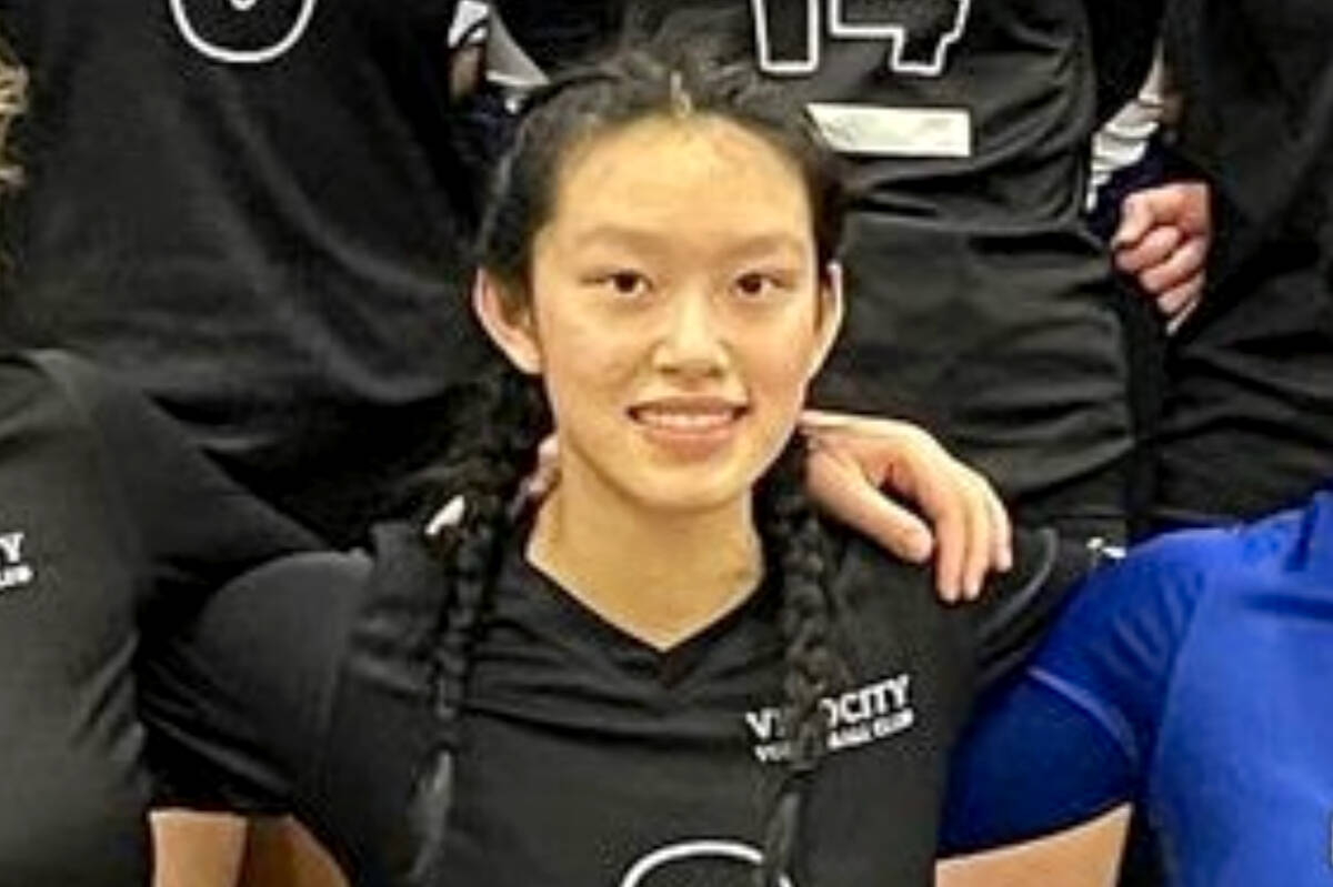 Esther Wang is alive. Reports tonight say she walked out of the trail after she went missing two days ago during a hike in Golden Ears Provincial Park. (Estherwangvolleyball - Instagram/Special to The News)