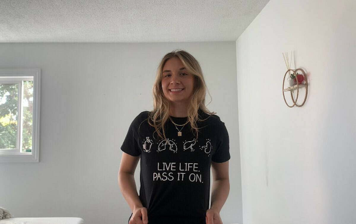 Jayla Jeske, winner of a ‘Live Life. Pass It On.’ scholarship for organ donation awareness. (Jayla Jeske/Contributed to Black Press Media)