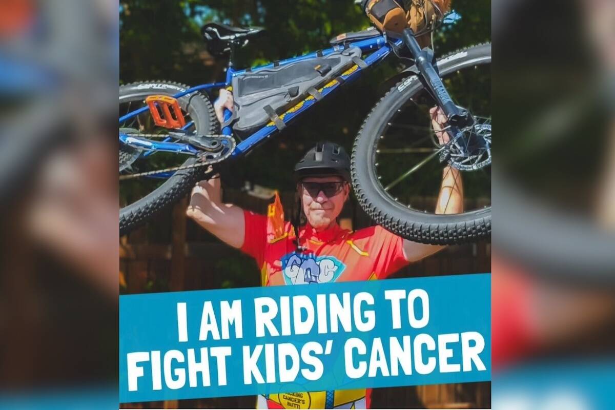 Bone will be leaving on his cycling journey to Vancouver on Aug. 1, and estimates he’ll arrive in three weeks’ time. He says he has some supporters who plan to join him for stretches of the ride, and is hoping to have a group ride into downtown Vancouver with him at the end. (Richard Bone/Contributed to Black Press Media)