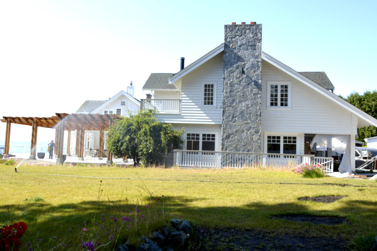 Renovations continue at the Sooke Harbour House. The iconic inn is expected to reopen later this year. (Kevin Laird - Sooke News Mirror)