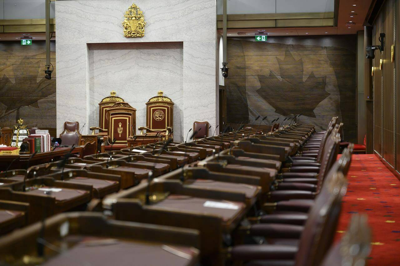 The Senate of Canada building and Senate Chamber are pictured in Ottawa on Monday, Feb. 18, 2019. Two Mi’kmaq lawyers from Nova Scotia and Newfoundland and Labrador have been appointed to the Senate. THE CANADIAN PRESS/Sean Kilpatrick